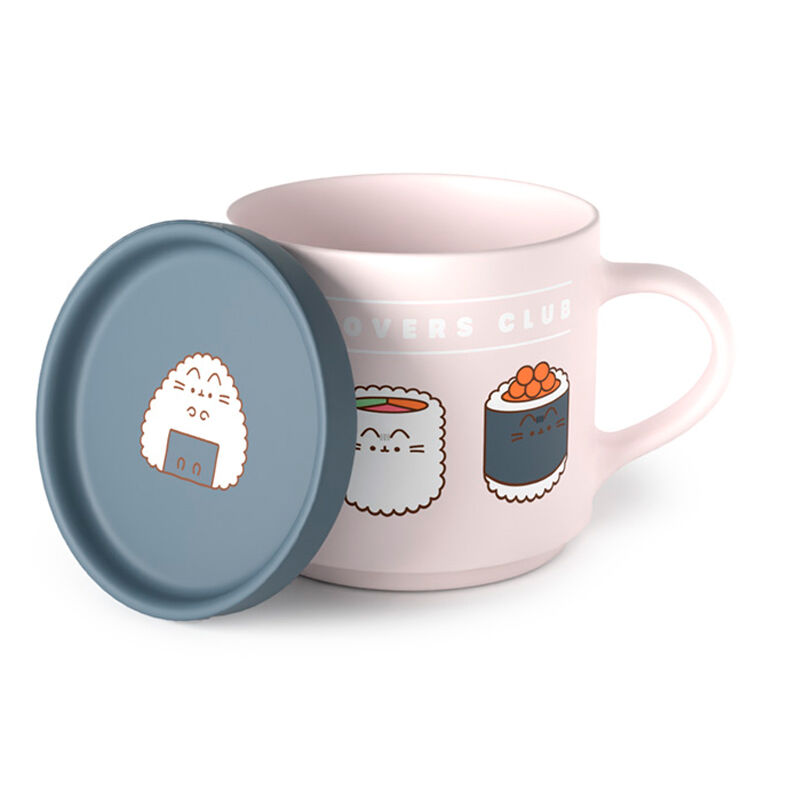 Pusheen the Cat Sushi Lover mug & coaster lid set 1