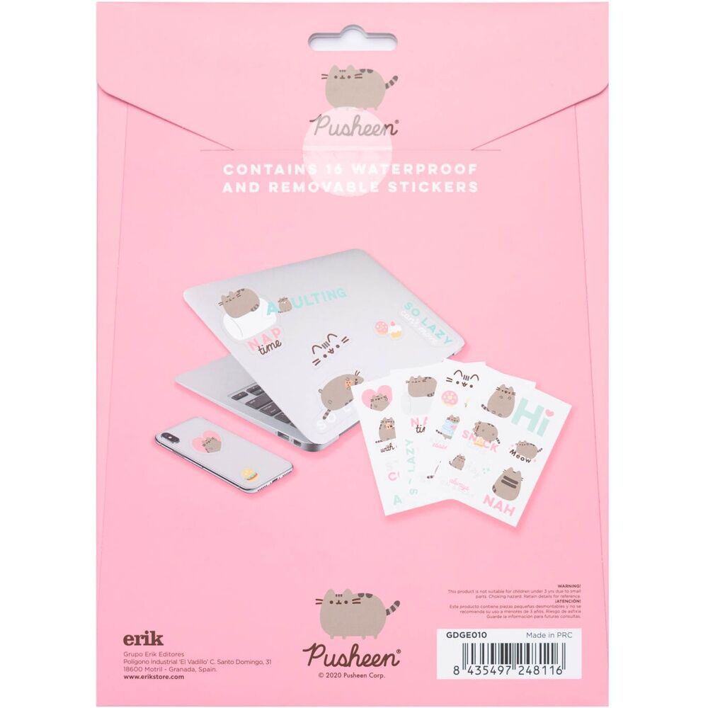 Pusheen reusable sticker set 2