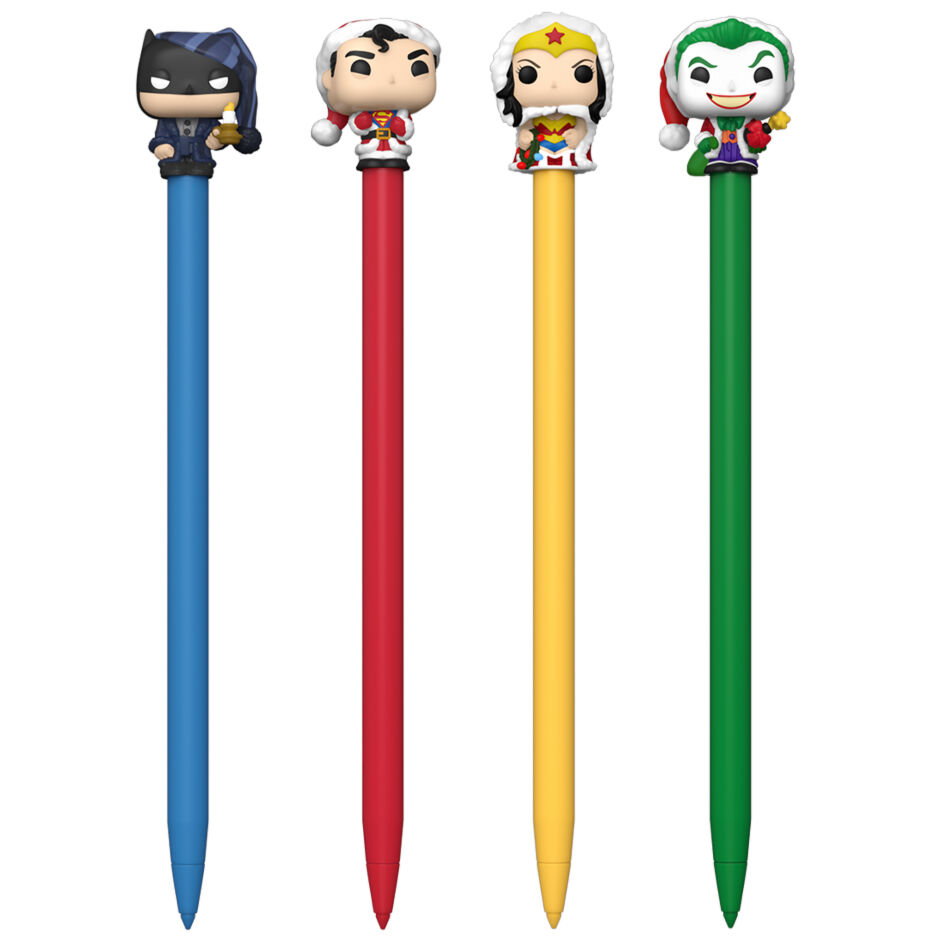 DC Comics Holiday Super Heroes assorted Toppers pen 1