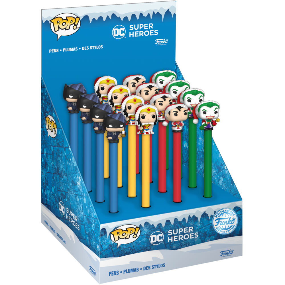 DC Comics Holiday Super Heroes assorted Toppers pen 2