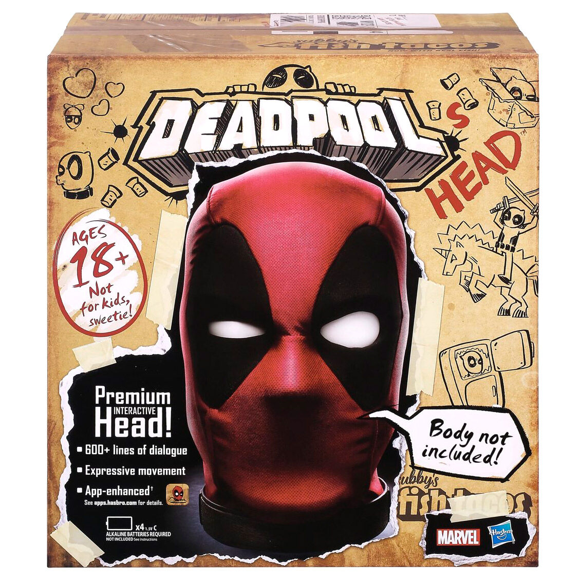 Marvel Legends English Interactive Electronic Deadpool's Head 3