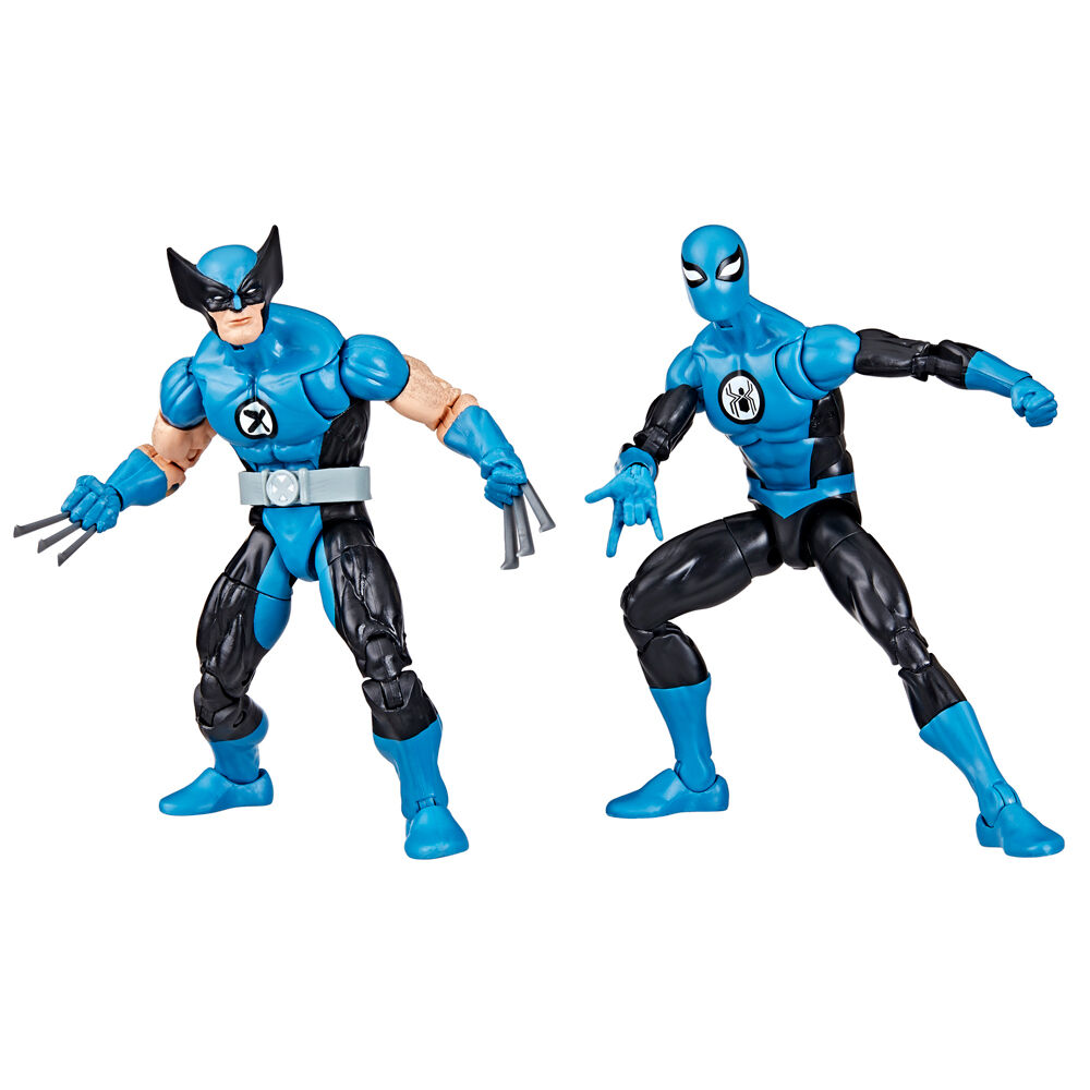 Marvel Fantastic four Wolverine Spiderman pack 2 figures 15cm 3
