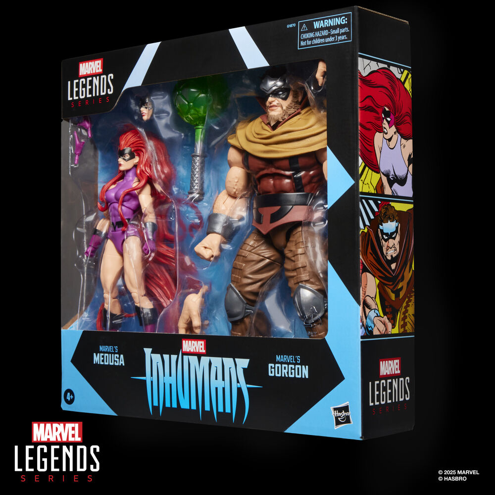 Marvel Legends Series Inhumans Medusa & Gorgon pack 2 figures 15