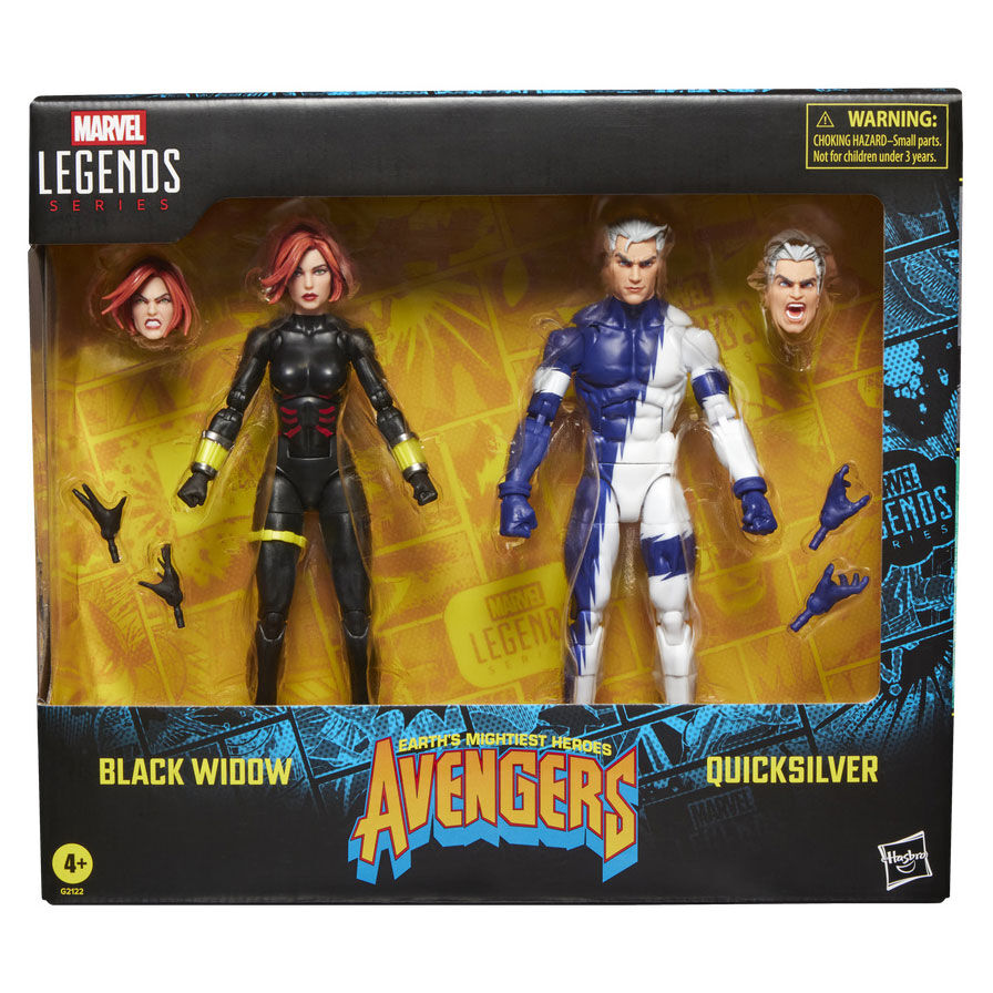 Marvel The Avengers Black Widow and Quicksilver set of 2 figures 15cm 2