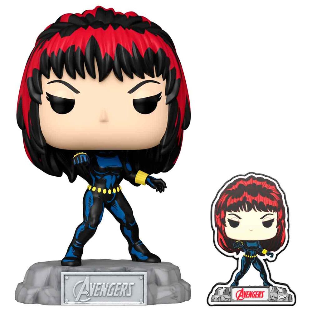 POP figure Marvel Avengers 60th Anniversary Comic Black Widow with Pin Exclusive 2