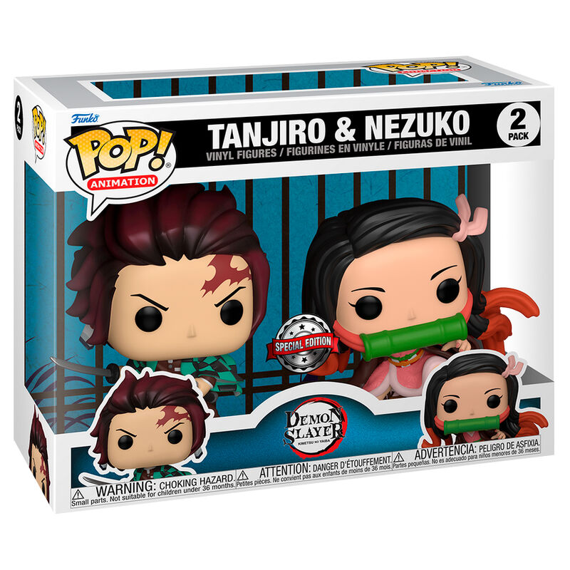 POP pack 2 figures Demon Slayer Kimetsu no Yaiba Tanjiro & Nezuko Exclusive 1