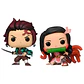 POP pack 2 figures Demon Slayer Kimetsu no Yaiba Tanjiro & Nezuko Exclusive - Thumbnail 2