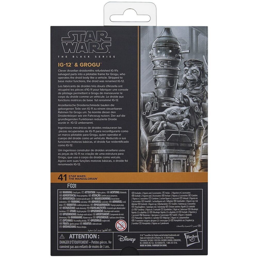 Star Wars The Mandalorian IG-12 & Grogu set figures 15cm 11