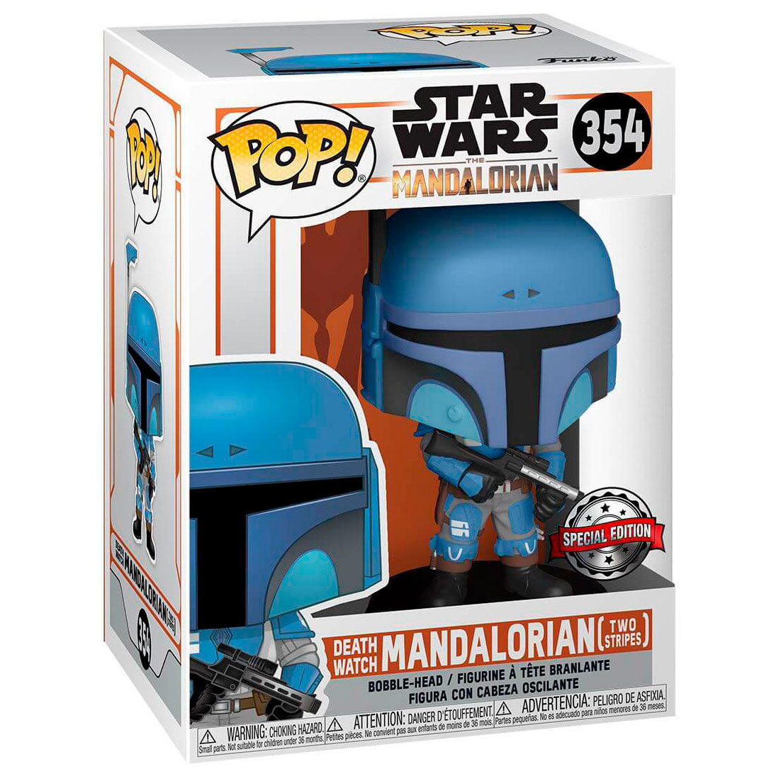 POP figure Star Wars Mandalorian Death Watch Mandalorian Two Stripes Exclusive 3