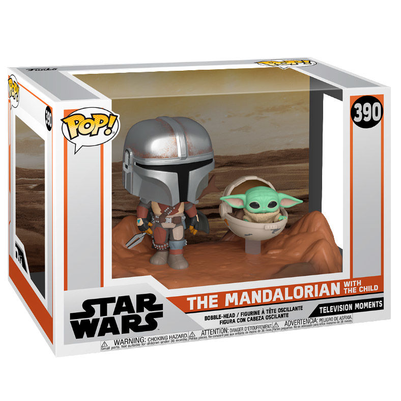 POP figure Star Wars Mandalorian - The Child and Mandalorian 2