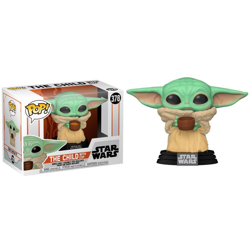 POP figure Star Wars Mandalorian The Child with Cup 1
