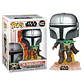 POP figure Star Wars The Mandalorian Mando Flying with Jet Pack - Thumbnail 1