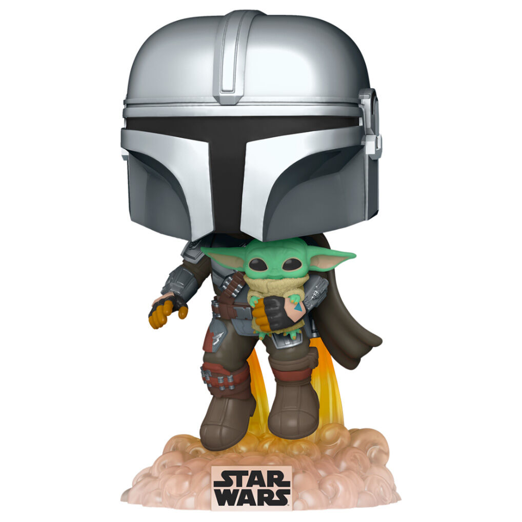 POP figure Star Wars The Mandalorian Mando Flying with Jet Pack 2