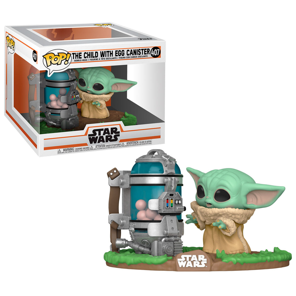 POP figure Star Wars The Mandalorian Child with Canister 1
