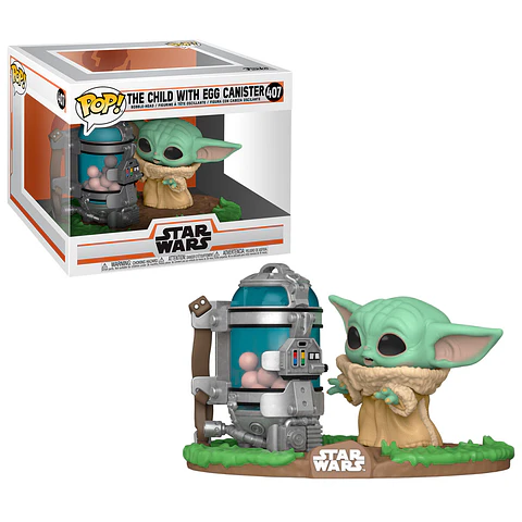 POP figure Star Wars The Mandalorian Child with Canister