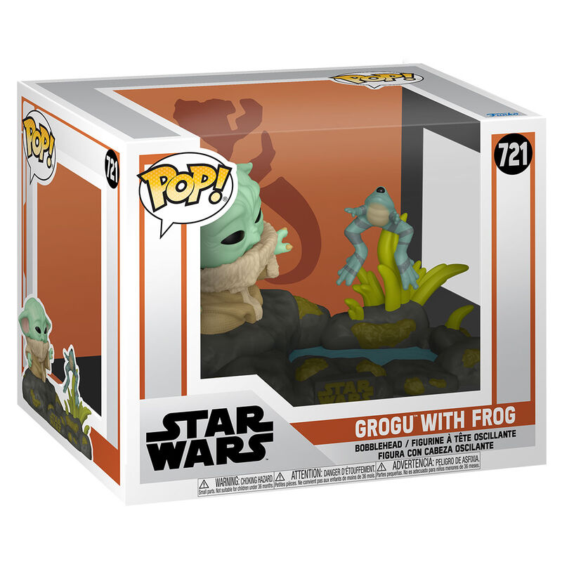 POP figure Deluxe Star Wars The Mandalorian Grogu with Frog 1