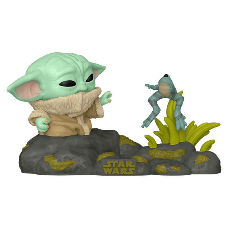 POP figure Deluxe Star Wars The Mandalorian Grogu with Frog 2