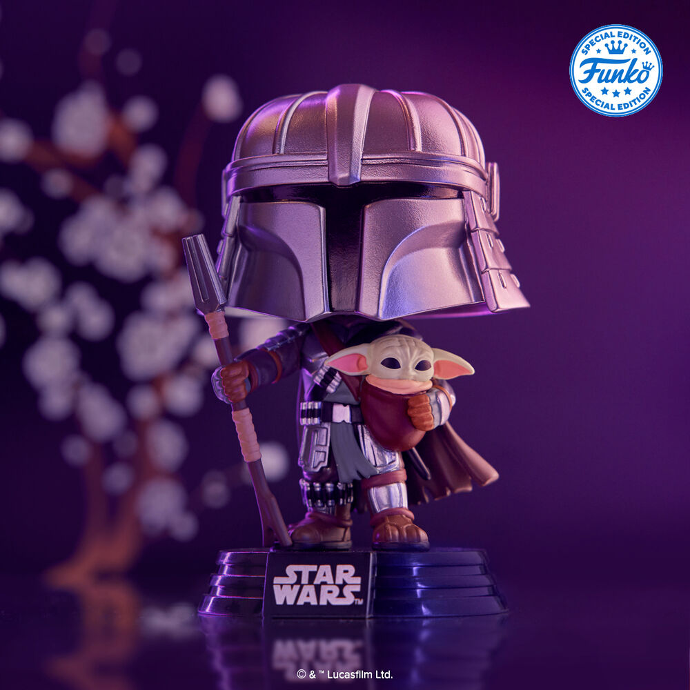 POP figure Star Wars Impressions Mandalorian with Grogu Exclusive 3