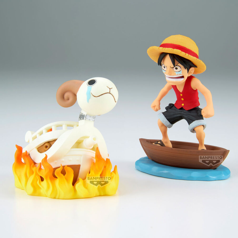 One Piece Luffy & Going Merry Log Stories figure 8cm 3