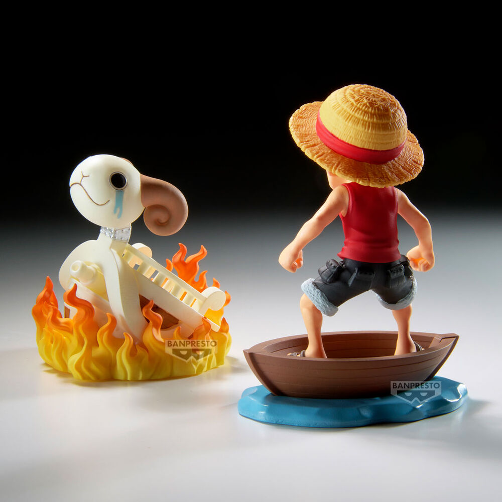 One Piece Luffy & Going Merry Log Stories figure 8cm 4