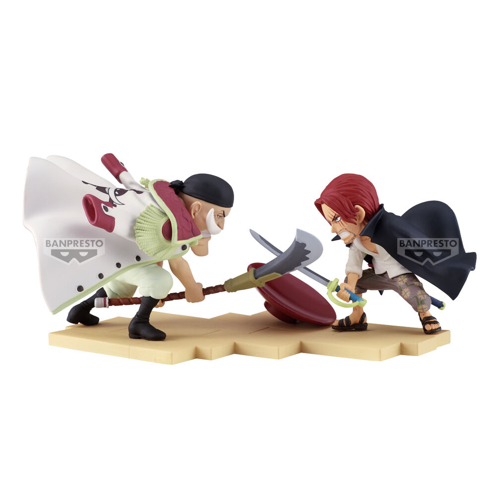 One Piece World Collectable Log Stories Edward Newgate vs. Shanks figure 13cm 1