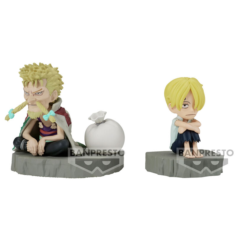 One Piece World Collectable Stories Sanji & Zeff figure 6cm 1