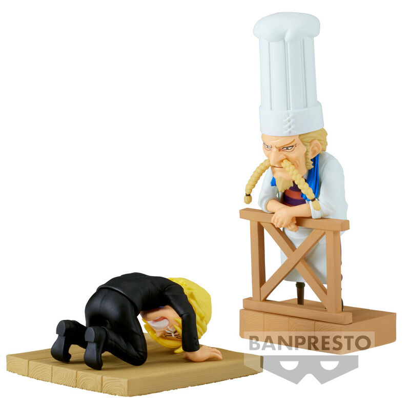 One Piece WCF Log Series Sanji & Zeff 2 world collectable figure 8cm 1