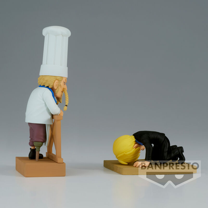 One Piece WCF Log Series Sanji & Zeff 2 world collectable figure 8cm 2