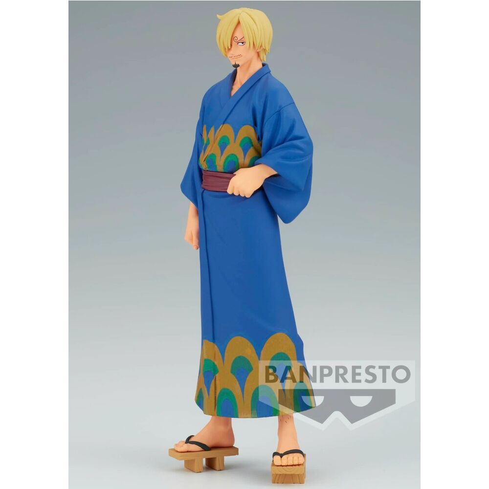 One Piece Grandline Series Wanokuni Yukata Silvers Sanji figure 17cm 2