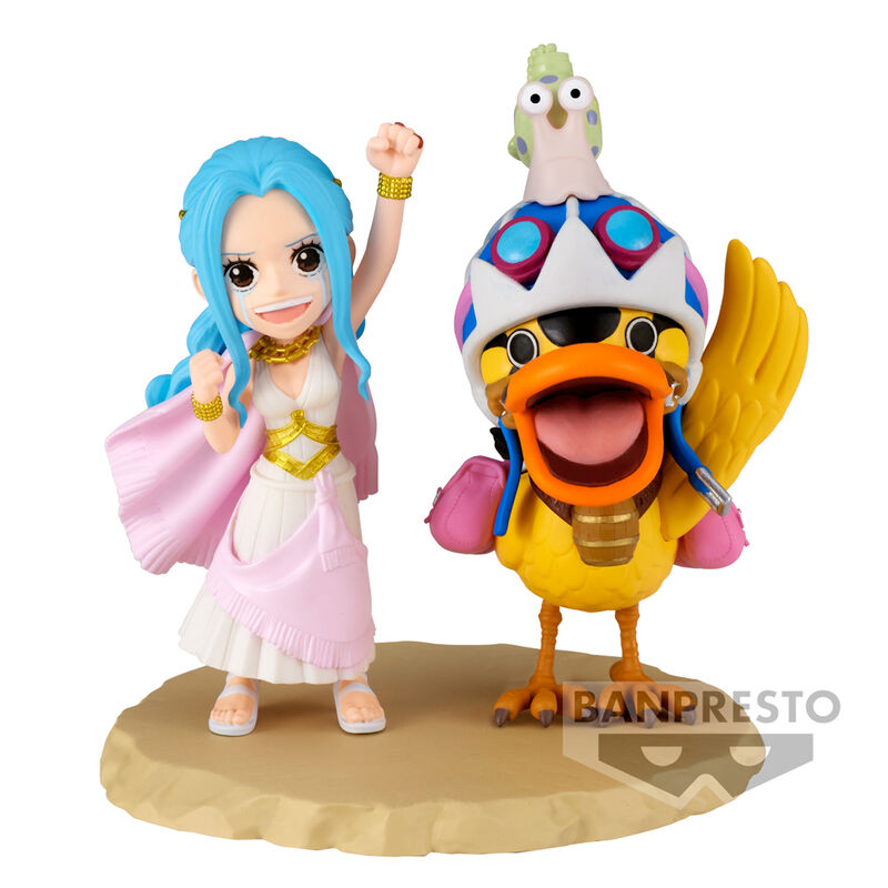 One Piece world collectable Log Series Nefeltari Vivi & Karoo figure 7cm 1