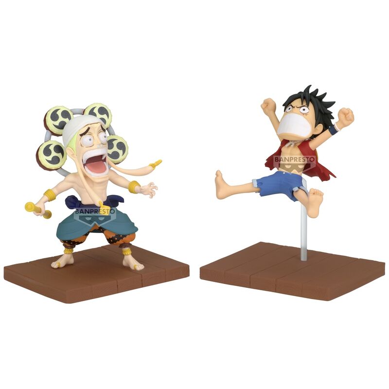 One Piece Monkey D Luffy & Enel World Collectable figure 7cm 1