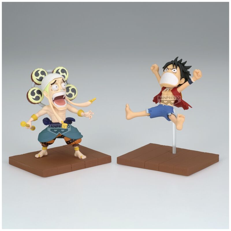 One Piece Monkey D Luffy & Enel World Collectable figure 7cm 2