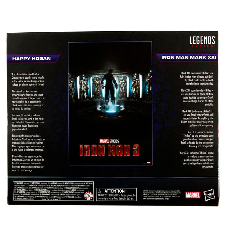 Marvel The Infinity Saga Iron Man 3 Happy Hogan and Iron Man Mark XXI set 2 figures 15cm 7