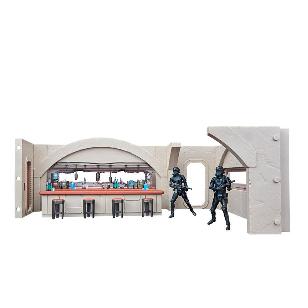 Star Wars Mandalorian Nevarro Cantina + Imperial Death Trooper figure set 5