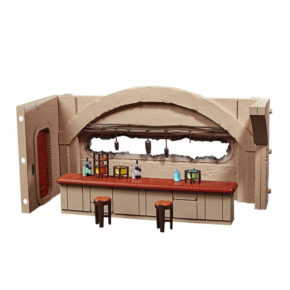 Star Wars Mandalorian Nevarro Cantina + Imperial Death Trooper figure set 6