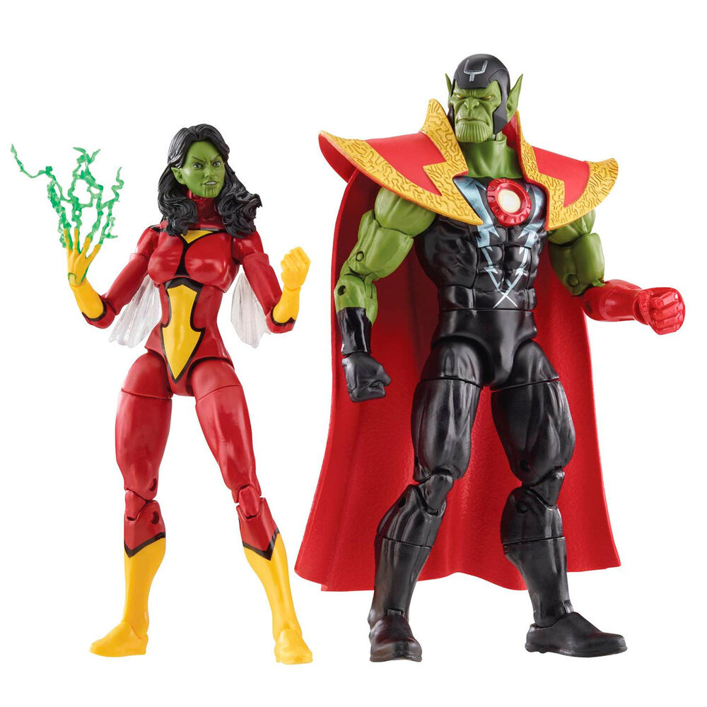 Marvel Avengers Beyond Earth Mightiest Skrull Queen & Super Skrull figures 15cm 1