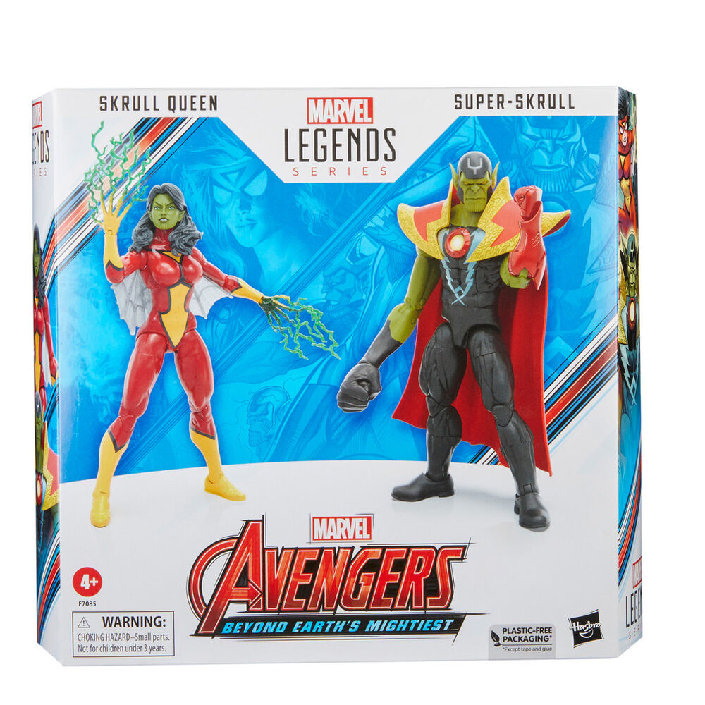 Marvel Avengers Beyond Earth Mightiest Skrull Queen & Super Skrull figures 15cm 2