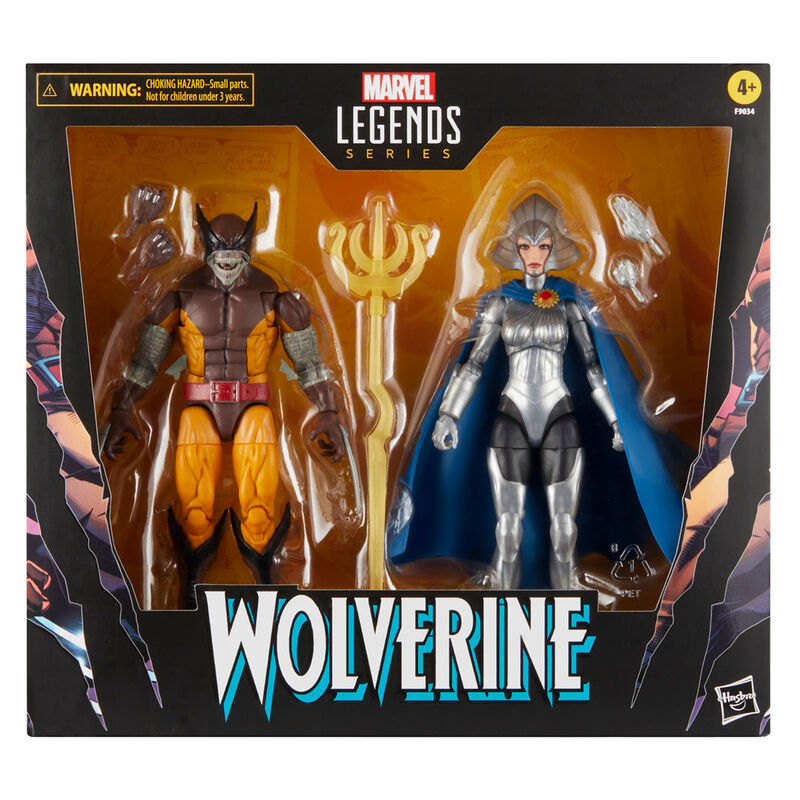 Marvel Legends Series Wolverine & Lilandra Neramani pack figures 15cm 1