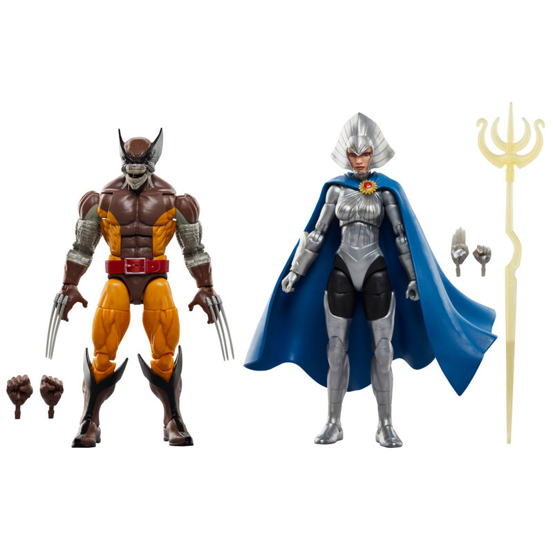 Marvel Legends Series Wolverine & Lilandra Neramani pack figures 15cm 2