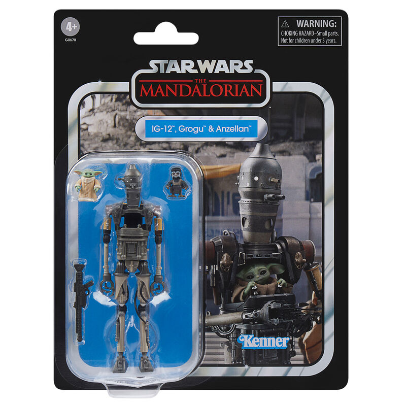 Star Wars The Mandalorian IG-12 Grogu & Anzellan figure 9,5cm 1