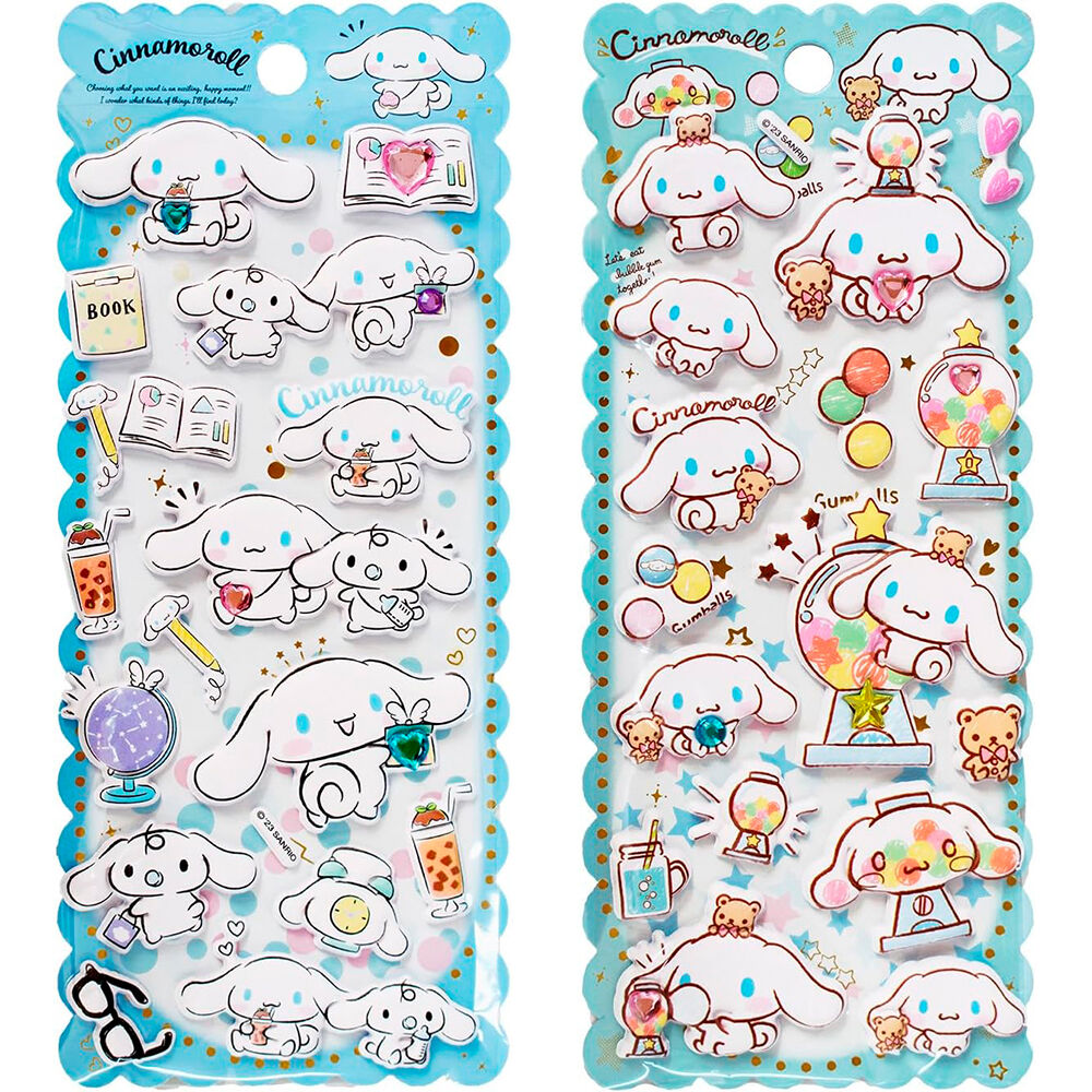Hello Kitty Cinamoroll assorted Embossed stickers 3