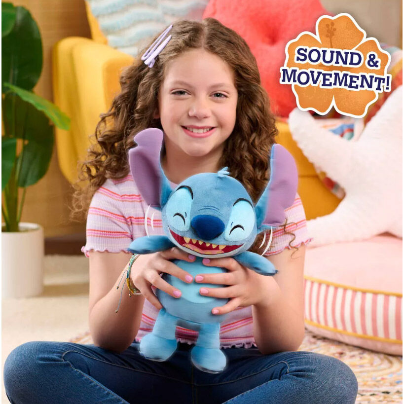 Disney Stitch plush toy 28cm sound & movement 3