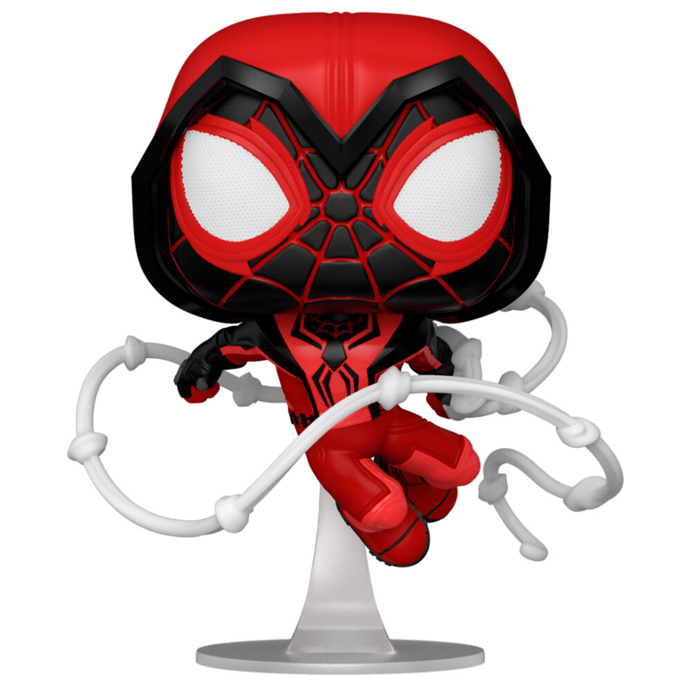 POP figure Marvel Spiderman Miles Morales Crimson Cowl Suit 3