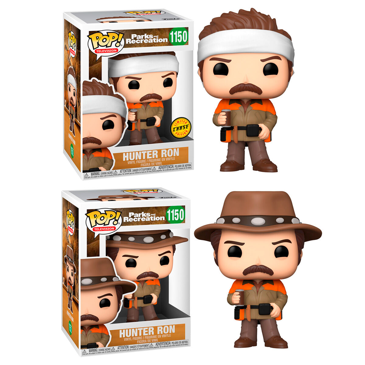 POP figure Parks and Rec Hunter Ron 5 + 1 Chase 1