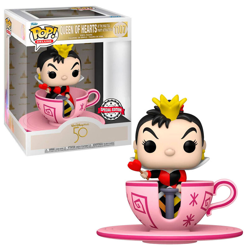 POP figure Walt Disney World 50th Queen of Hearts at mad tea party Exclusive 3
