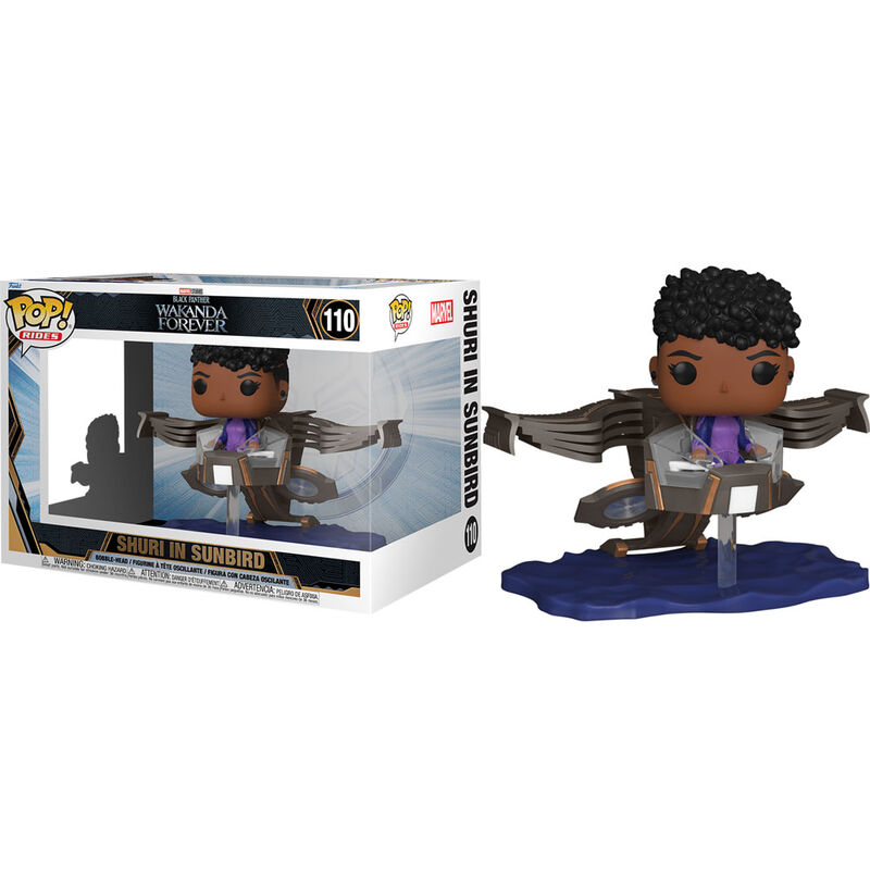POP figure Black Panther Wakanda Forever Shuri in Sunbird 1