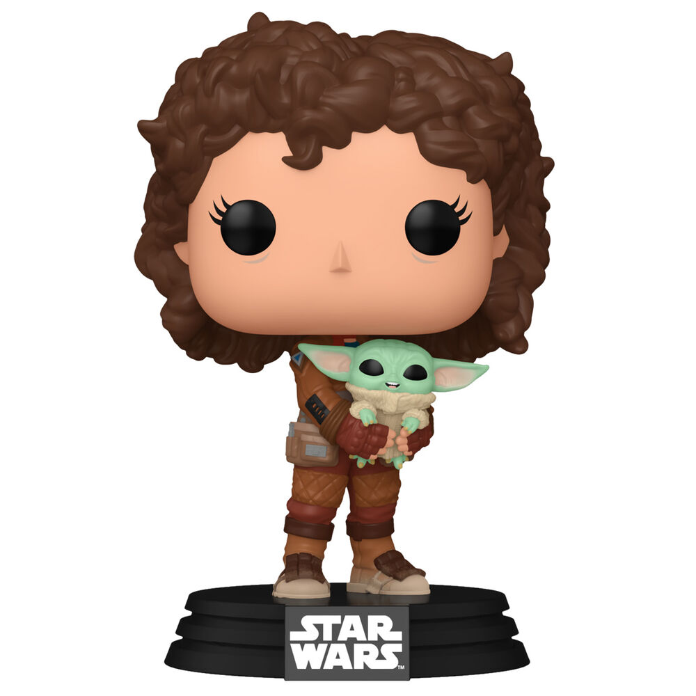 POP figure Star Wars Mandalorian 9 Peli Motto with Grogu 1