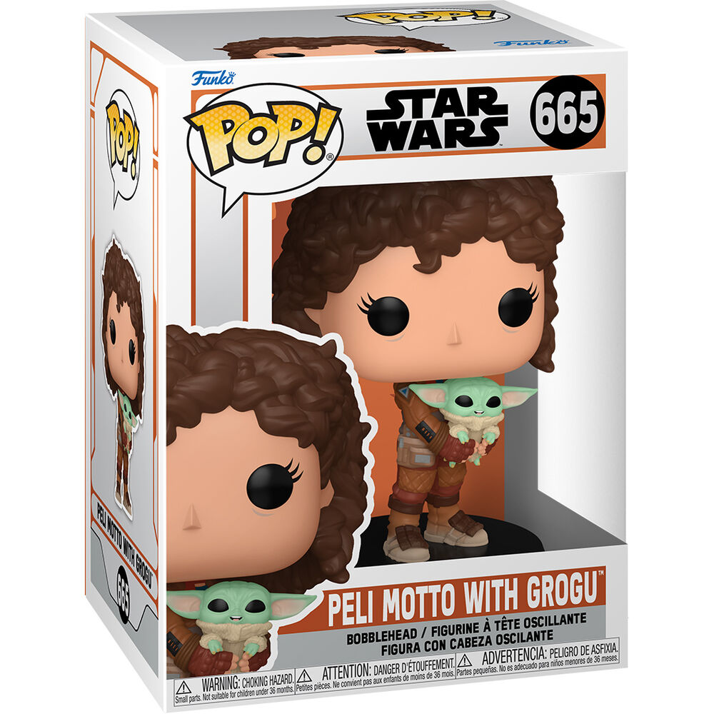 POP figure Star Wars Mandalorian 9 Peli Motto with Grogu 2