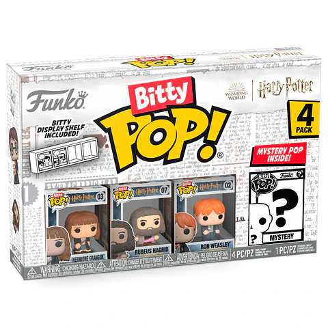 Blister 4 figures Bitty POP Harry Potter Hermione
