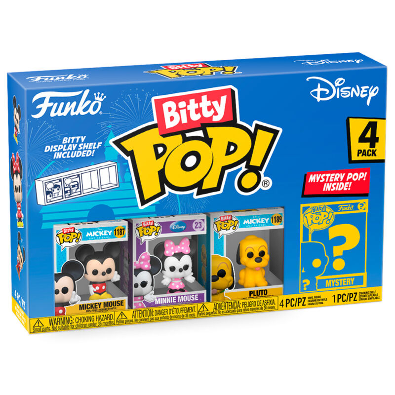 Blister 4 figures Bitty POP Disney Mickey 1